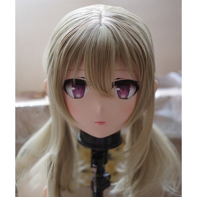 (KM266)Quality Handmade Female/Girl Resin 3/4 Head Japanese Cartoon Character Cosplay Kigurumi Mask Crossdresser
